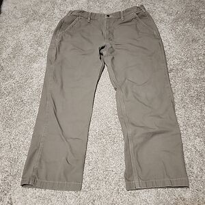 Carhartt 8299 MUS Mens Pants Relaxed Fit canvas Utility Cotton 38x30 Brown IRR